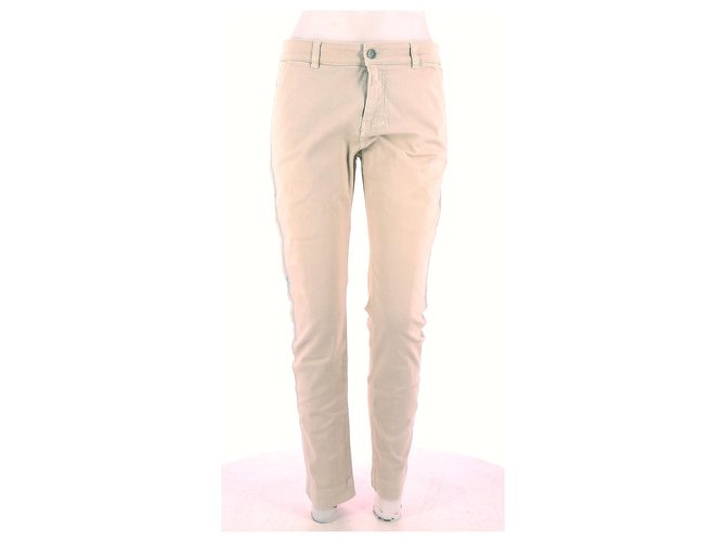 Pinko Jeans Beige Cotton  ref.120190