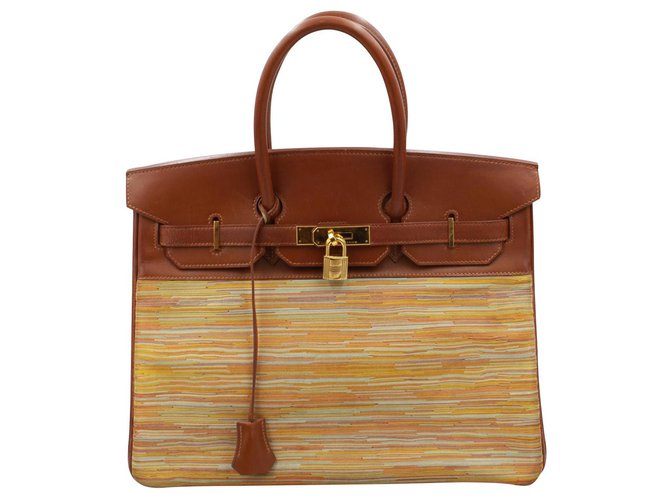 Hermès Birkin 35 Marrone Pelle  ref.120217