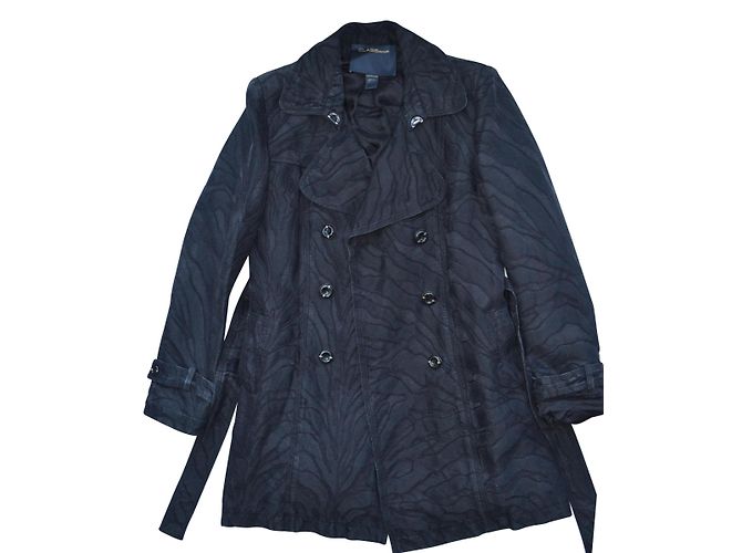 Cappotto in tessuto nero Roberto Cavalli