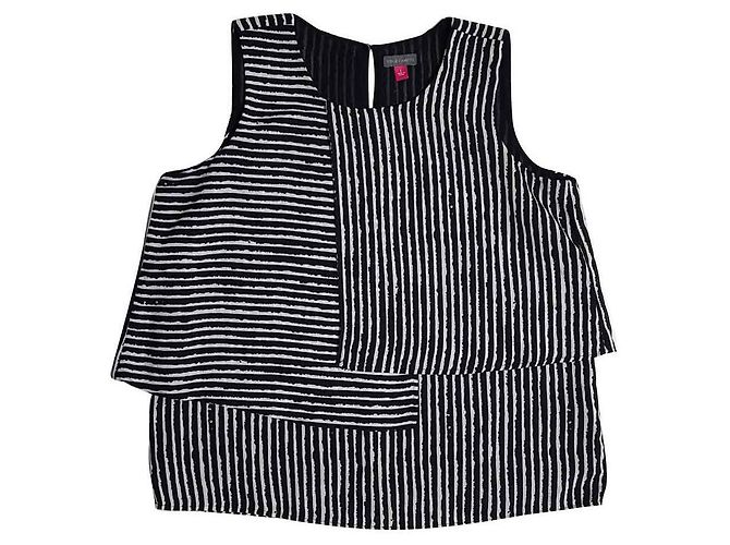 Camicetta a righe bianche e nere Vince Camuto Nero Bianco