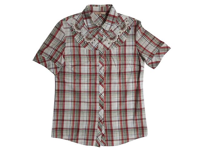 Camicia a quadri Sandro in cotone Multicolore
