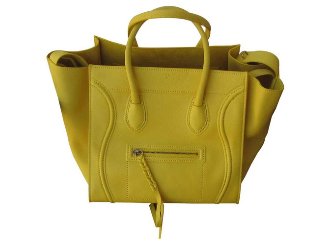 Céline Phantom Yellow Leather  ref.120300