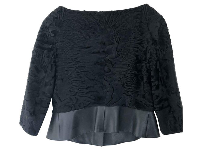 Christian Dior Stunning very Dior jacket Black Breitschwanz  ref.120308