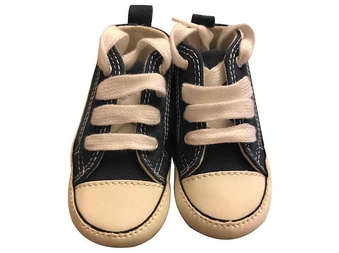 Converse First Steps Shoes Blue Denim