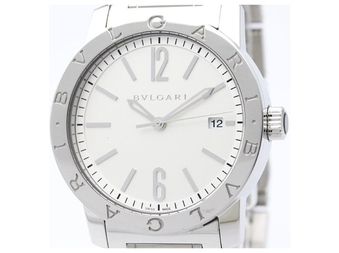 Bulgari Bvlgari Silver SoloTempo Watch aus Edelstahl Silber Metall  ref.120370