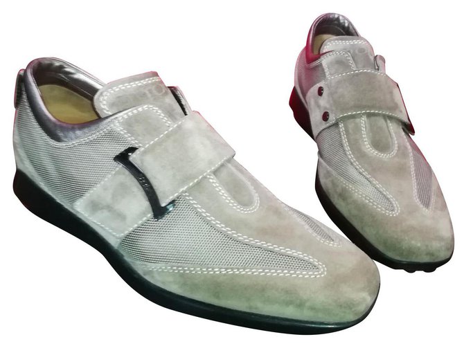 Tod's scarpe da ginnastica Beige Scamosciato  ref.120431