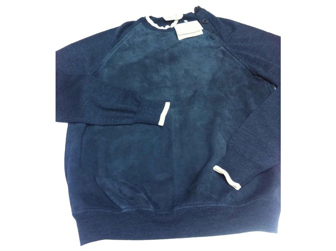 Hermès Hermes-Sweatshirt Marineblau  ref.120459