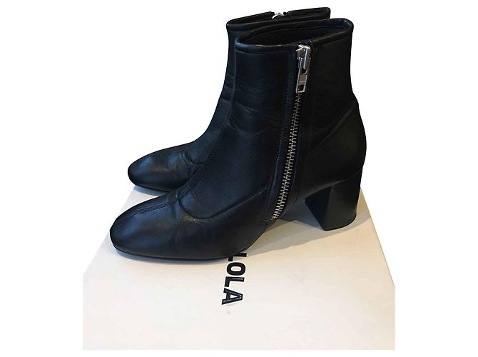 Botas de piel negra Bimba & Lola Talla 39 Negro