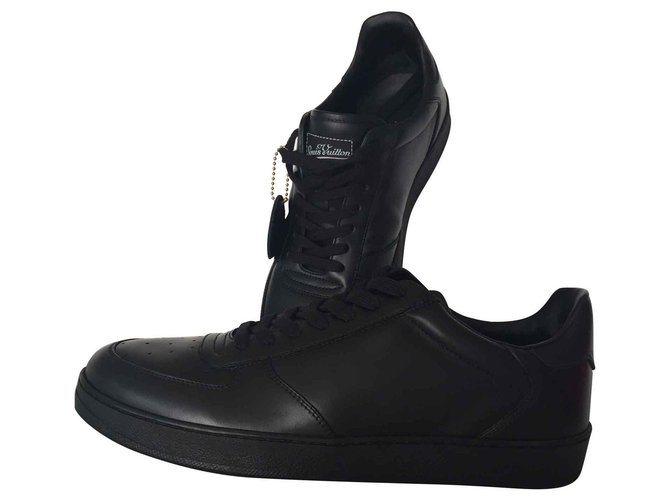 Louis Vuitton Zapatillas Line Up para hombre UE 40 / Reino Unido 6 Negro  Cuero ref.1005583 - Joli Closet