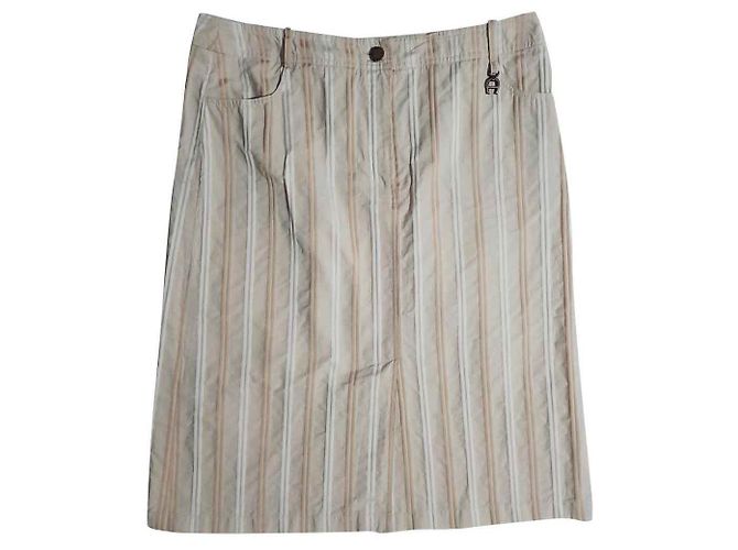 Gonna a righe in cotone Aigner Multicolore