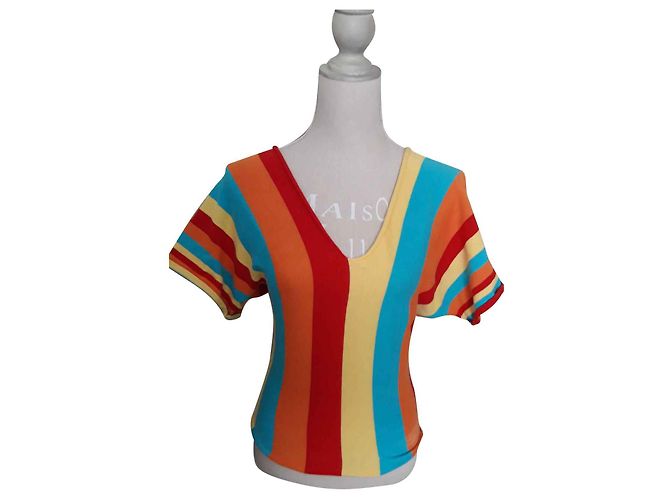 Suéter Les Petites de Algodón a Rayas Multicolor