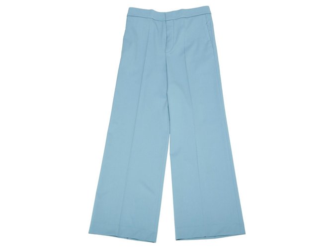 Chloé calça, leggings Azul Lã  ref.120793