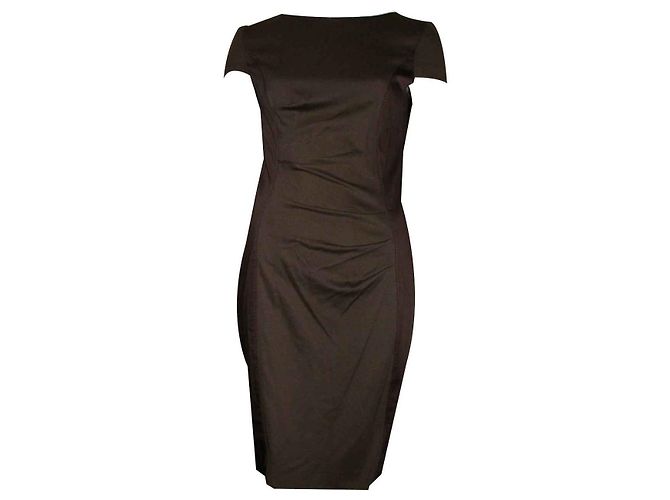 Escada Atemberaubendes minimalistisches Kleid Braun