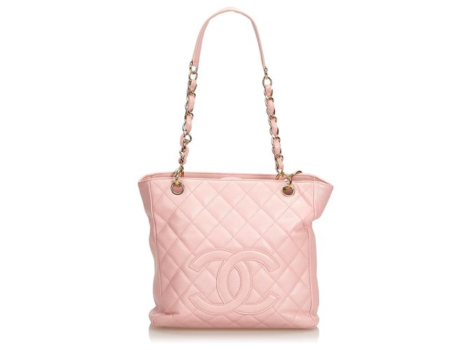 Borsa shopping Chanel Pink Caviar Petite Rosa Pelle  ref.120895