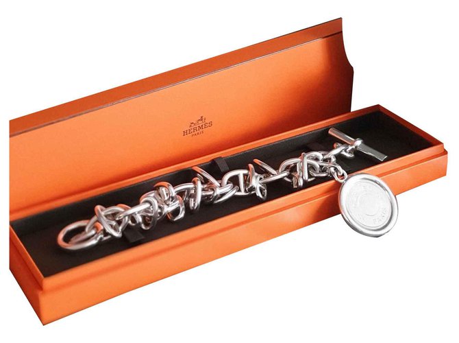 Hermès Chiodo a sella Tintamarre Argento Argento