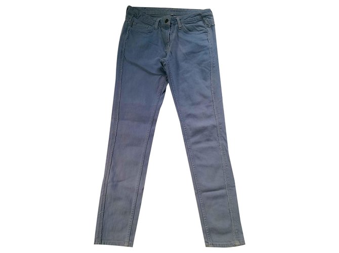 Sandro Jeans Light blue Cotton Elastane  ref.120953