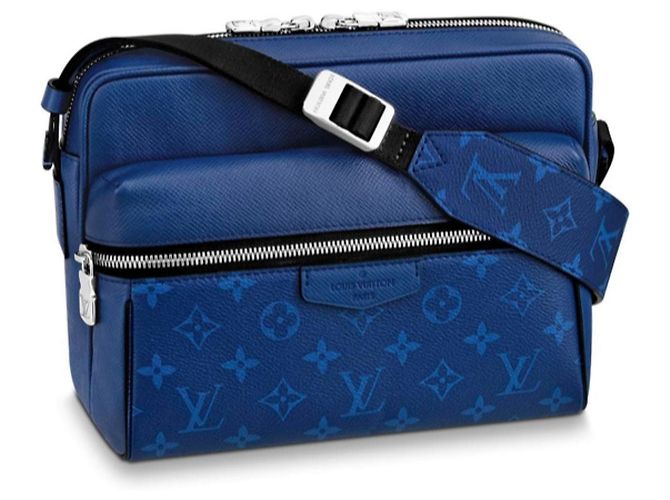 Messenger Extérieur Louis Vuitton Taigarama Bleu