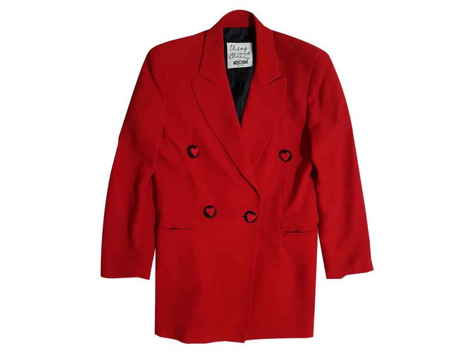 Moschino Cheap And Chic veste Soie Rouge  ref.121036