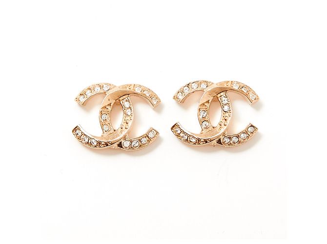 Chanel CC STRASS D'oro Metallo