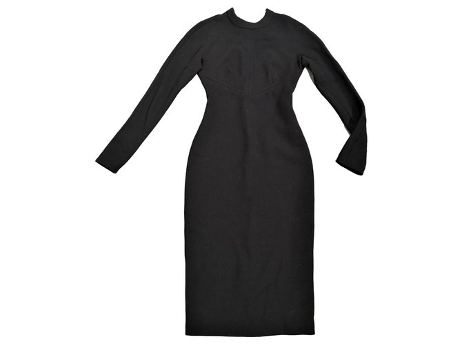 Roberto Cavalli Black cashmere dress XS  ref.121175