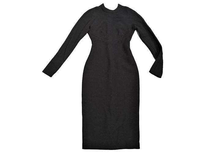 Roberto Cavalli Schwarzes Kaschmirkleid XS