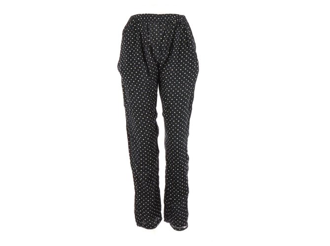 Isabel Marant Etoile Trousers Black Cotton  ref.121431