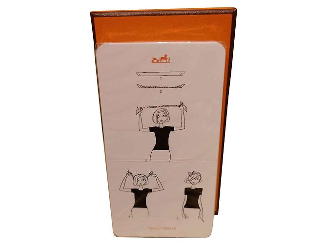 Hermès Card to tie for square and twilly