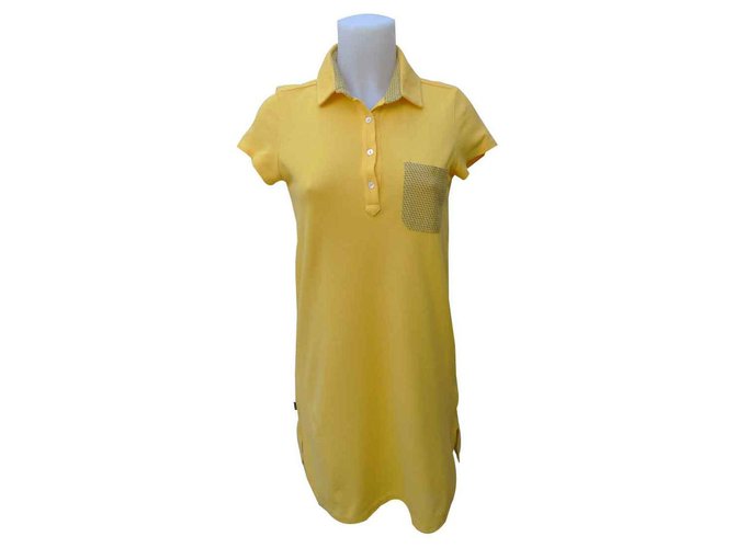 Fendi robe Yellow Cotton Elastane  ref.121619