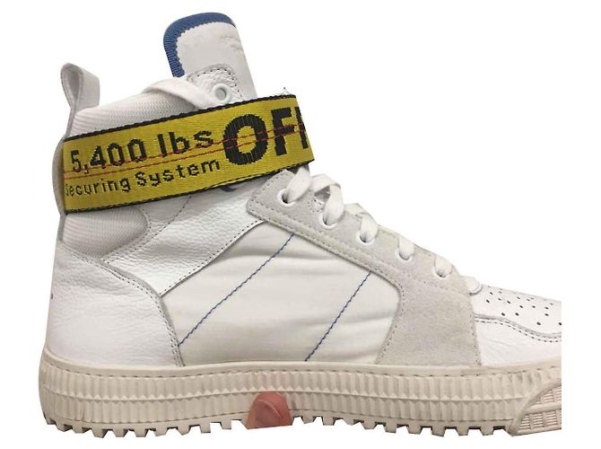 Off White Hi Top Co Virgil Abloh Yellow