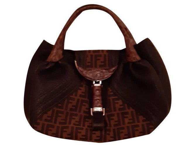 Fendi Handbags Brown Leather  ref.121689