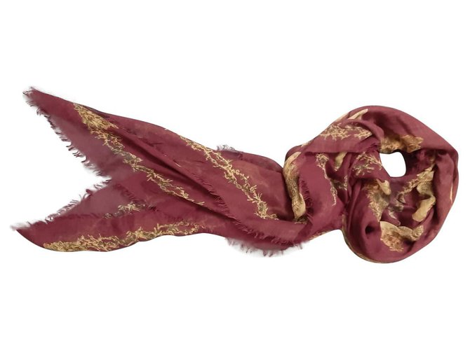 Alexander Mcqueen Silk scarves Pink  ref.121692