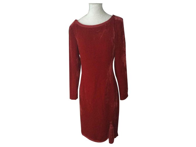 Valentino Robes Velours Rouge  ref.121824