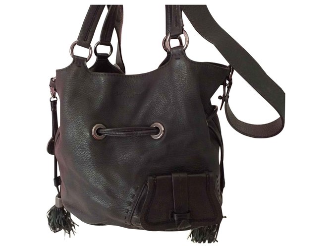 Premier Flirt Lancel Hand bags Black Patent leather  ref.121864