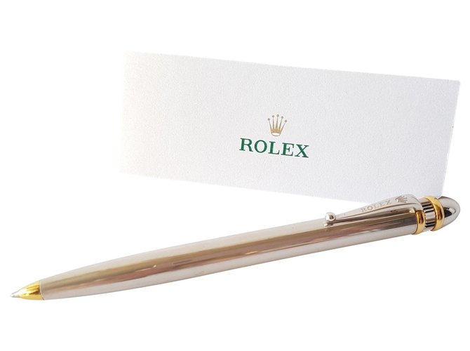 rolex pen silver