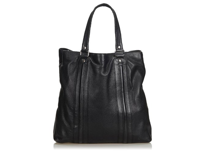 Gucci Black Leather Tote Bag  ref.122059