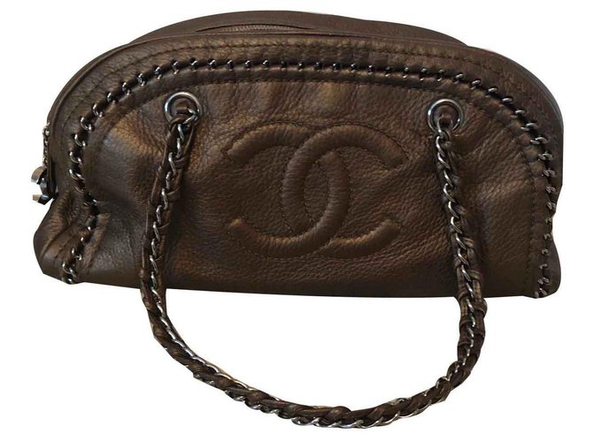 Chanel miss Bronze Leather  ref.122103