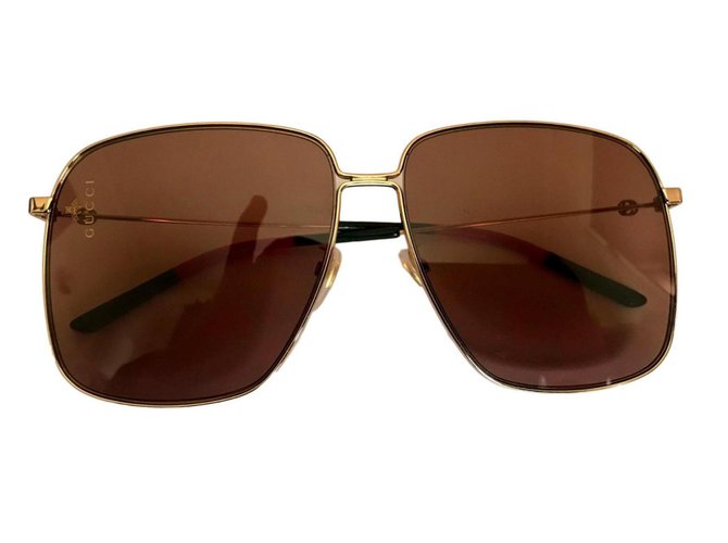 Gucci Des lunettes de soleil Métal  ref.122168