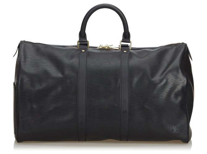 Louis Vuitton Black Epi Keepall 45 Leather  ref.122250