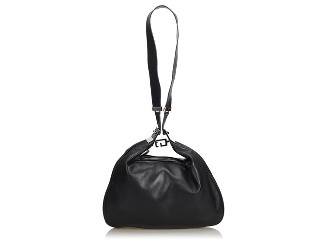 Gucci Black Leather Shoulder Bag  ref.122256