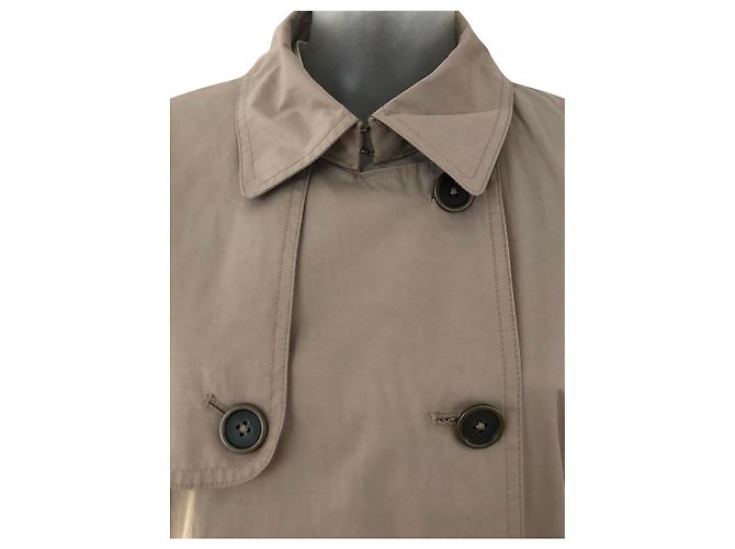 Gabardina beige de mezcla de algodón CAROLL