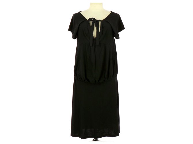 Vanessa Bruno Athe robe Black Cotton  ref.122353