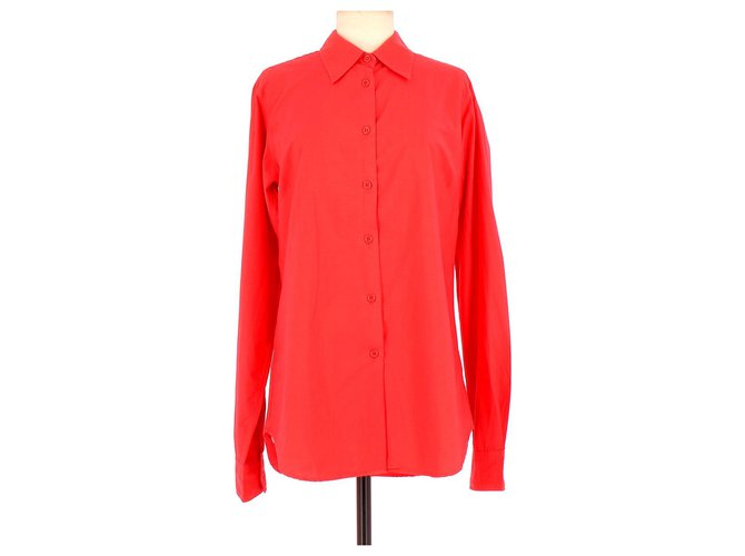 Marithé et François Girbaud Shirt Red Cotton  ref.122355