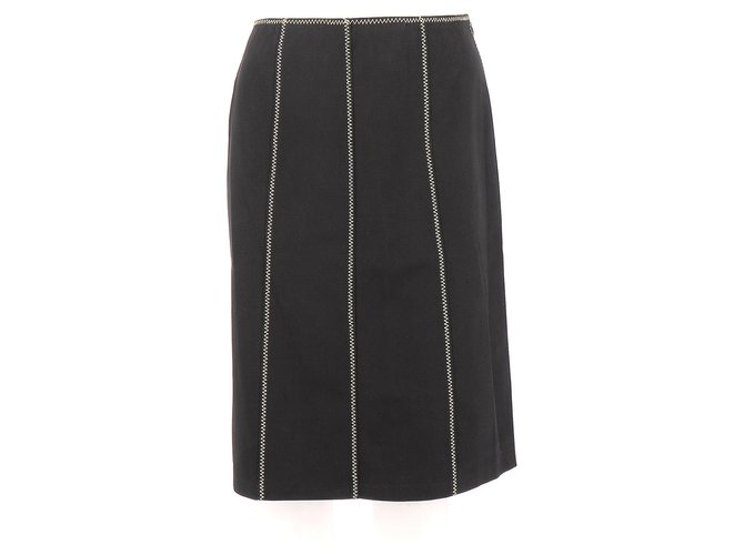Paule Ka Skirt suit Black Cotton  ref.122365