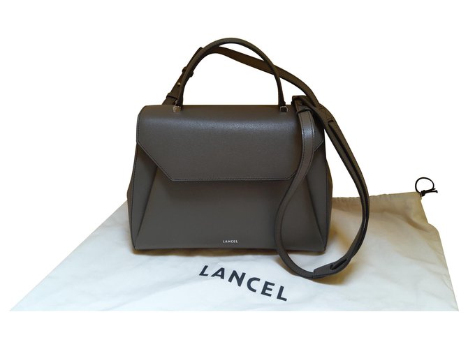Lancel-Taschenmodell Lison Grau Leder  ref.122402