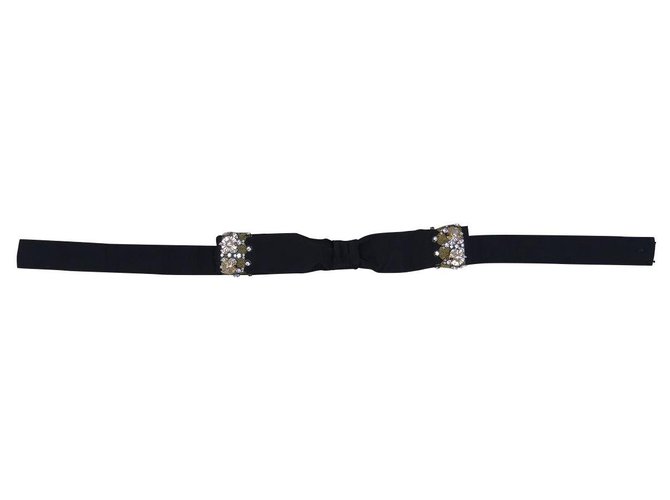Chloé Belts Black Multiple colors Golden Silk Cotton Metal Plastic Glass  ref.122418