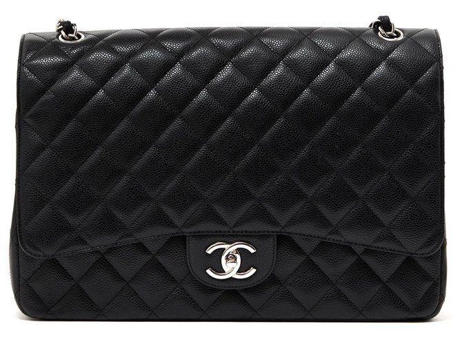 Timeless Chanel Handbags Black Leather  ref.122455