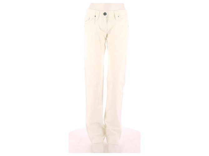 Isabel Marant Etoile Jeans White Cotton  ref.122523