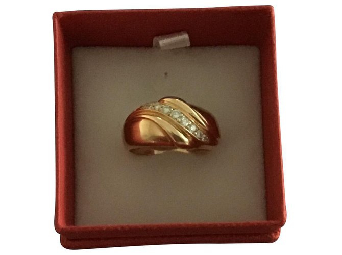 Autre Marque Yellow gold ring 18 K Golden  ref.122618