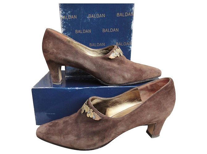 Escarpins Baldan Marron Daim