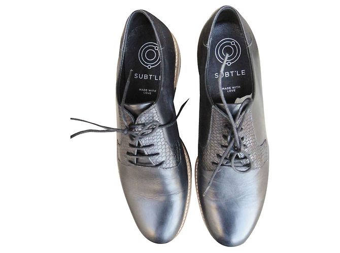 Autre Marque derby Sublte, Modello Alpha Low Nero 